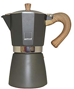Gnali & Zani VEZ003/IND/GREY - Caffettiera in alluminio, colore: Grigio