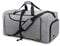 Vogshow Reisetasche große Faltbare, Weekender Übernachtungstasche Seesack wasserdicht Sporttasche mit Schuhfach für Männer und Frauen (Grau, 80L)