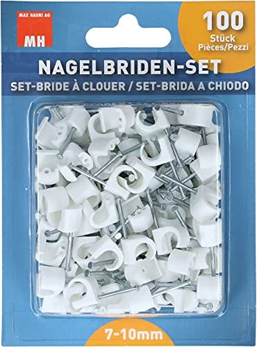 Max Hauri 135545 Nagelbriden-Set, Weiss