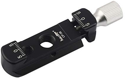 Haoge Schwarz Arca-Type Standard 1/4 Zoll Gewinde 3/8 Zoll Aufnahmeloch NATO Schiene (ARRI-Style Mount) Kamera-Stativklemme