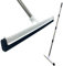 46cm Floor Squeegee Mop with 4-Section Aluminum Anti-Rust Handle | Quick Drying Wet Room Floor Squeegee Heavy Duty, Double Foam Squeegee Blade Floor Wiper for Bathroom, Kitchen, Windows & Shower