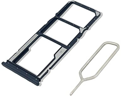 Eonpam SIM Kartenrahmen für (Xiaomi Redmi 8) Originale Qualität Ersatz Karten rahmen Inkl SIM Kartenschlitz Pin (Schwarz)