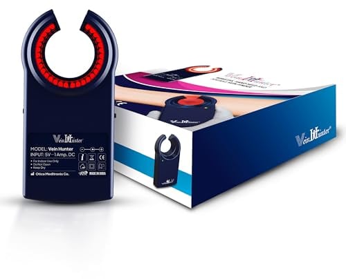 VeinHunter LED-Venenfinder, Venen-Detektor, Venen-Ortungsgerät für alle Altersgruppen (Powefull LED)