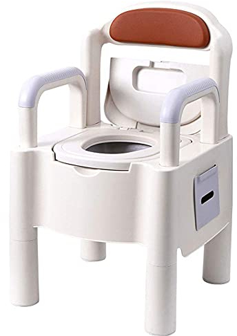 Samnuerly Höhenverstellbare tragbare Toilettensitz-Typ abnehmbare tragbare Toilette ist für den Innen- und Außenbereich geeignet, sowohl Erwachsene als auch Kinder können verwenden