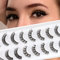 EMEDA 10 pair Faux Cils volume russe 5 Style mixte Look Extension cils naturel 3D 100% fait à la main doux faux-cils russian strip lashes false eyelashes (Russian Curl-Mix)