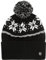 Tamaris Damen Zapopan Bommel-Mütze, Jet Black-Antique White, OneSize