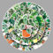 AUCEKO 100 Stück Grüne Pflanzen Aufkleber Pack Green Plant Sticker Set wasserdichte Vinyl Sticker für Laptop Kinder Autos Motorrad Fahrrad Skateboard Gepäck Koffer Computer Aufkleber Graffiti Decal