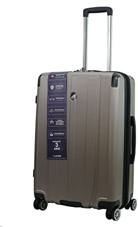 ALPINI Horizon Hartschalenkoffer, 100 % ABS, ultra-geschützter Verschluss, champagne, M Soute, 67 x 46 x 28 cm, 71L/84 L, 4.1 kg, Koffer