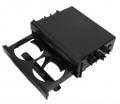 2-in-1-Autoradio-Aufbewahrungsbox, Mehrzweck-ABS-Universal-1DIN-2-Schicht-Schwarz-Getränkehalter Zum Sammeln von Gegenständen, Zubehör