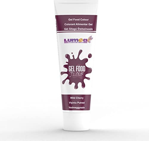 Lebensmittelfarbe Gel, 30g, Tube für Fondant, Marzipan etc. Backzubehör Tortendekoration (Wildkirsche)