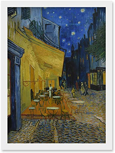 Artery8 Van Gogh Cafe Terrace at Night Place du Forum Painting Artwork Framed Wall Art Print A4