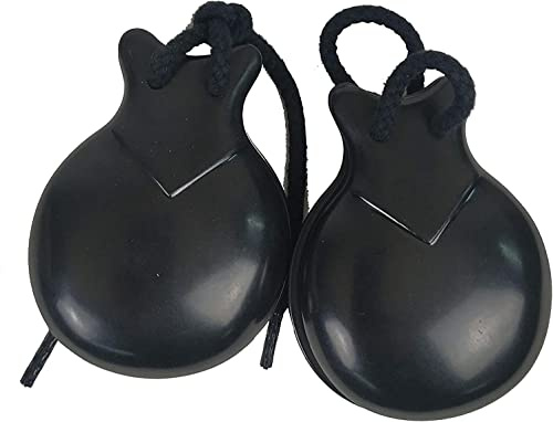 ROCKSTAR - Castañuelas para Bailes Flamenco Fibra Especial 71-5. Instrumento Percusión, Hechas en España, Sonido Preciso