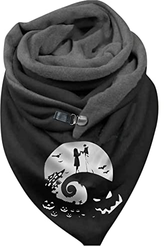 Loop Schal Damen Winter, Baumwolle Senfgelb Warm Winterschal Damenschal Quadratisch Weich Winter Dicke Schal Deckenschal Kariert Zweifarbige Festliche Halstücher Tücher