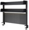 Clamp On Desk Organizer Shelf, Desk Extender Pegboard Workstation,Computer Desk Accessories For Office, Privacy Panel For Gaming Desk,Clamp-on Desktop Shelving System (black 100cm)