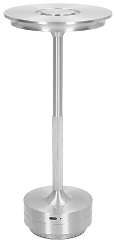 Tonysa LED-Tischlampe, Wiederaufladbar, 16 Farben, Tragbare Moderne Metall-Schreibtischleuchte mit Fernbedienung, Sanfte Beleuchtung, Minimalistisches Design, Typ-C-Aufladung, Dekorativ