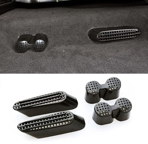 QUHOGJU 1 Paar Abdeckung Klimaanlage Auto Lüftungsabdeckung für Audi Q2 Q3 Q5 Q7 Q8,Rücksitz Klimaanlagen Auslassabdeckung,ABS Kunststoff Auto Air Vent Abdeckung Zubehör,Q3 8U 2011-2018