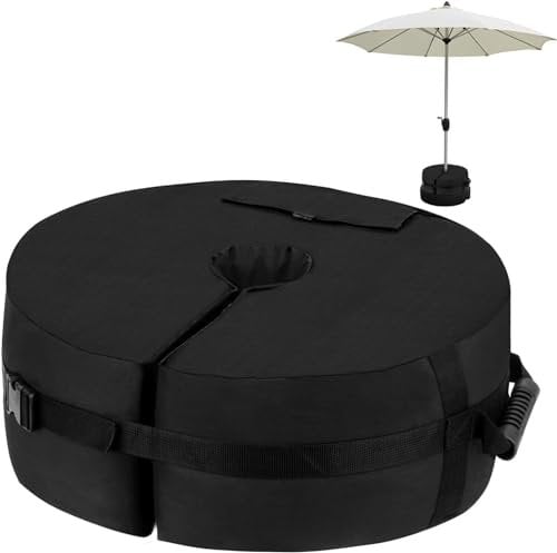 Borsa Pesi Base Ombrellone da Giardino, Fino a 50 kg Sacchi di Sabbia per Ombrellone da Esterno Patio Gazebo Vari Usi,Pratico,Sabbia Terra Base