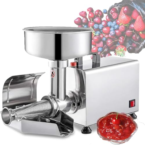 DPLWJPP Passapomodoro Elettrico,Spremitore Elettrico Passata di Pomodoro E Marmellate,Spremiagrumi per Marmellate E Salse,Acciaio Inossidabile,per Conservare Purea Pomodoro,220V