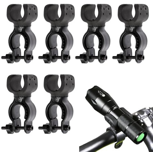 Fahrradlicht Halterung, Lampenhalterung Fahrrad, Fahrrad Taschenlampen Halterung, Fahrrad Lichthalterung, Für Lenkerdurchmesser 25-31mm Krückenhalter, Stockhalterung Rollator Zubehör