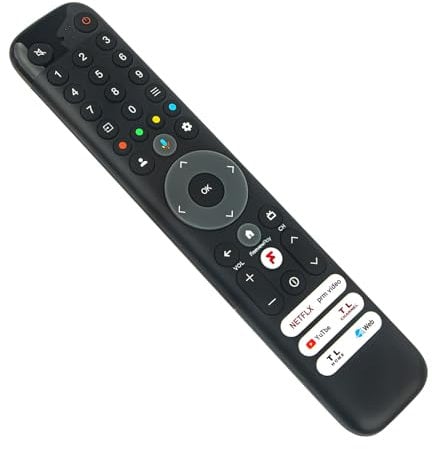 RC833 GUB2 Mandos a Distancia por Voz de Repuesto Aptos para TCL C64K Series QLED Smart TV 4K UHD TV 65C645K 75C645K 85C645K 43C645K 50C645K 55C645K 98C655 85C655 75C655 65C655 55C655 50C655