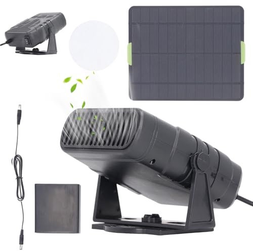 Teksome Dégivreur de Chauffage Solaire de Voiture, Chauffage de Pare-Brise,Chauffage électrique Solaire pour Voiture | Chauffage Rapide de dégivrage de Pare-Brise Automobile, Chauffage Solaire de