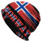 Cuffed Plain Hat Norwegen Norwegische Flagge Winter Hüte Grobstrick Wintermütze Klassische Thermo Strickmütze Für Damen Herren Skating