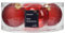 Kaemingk Weihnachtskugeln Glas 8cm 4 Stück - matt & glänzend transparent - Große Christbaumkugeln Weihnachtsbaumkugeln für Weihnachten - Christbaumschmuck & Weihnachtsbaumschmuck - Weihnachtsrot