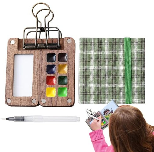 Generisch Aquarellfarben-Set, Farbpaletten-Reiseset | Leichtes Aquarellzubehör, Aquarell-Malset - Praktisches Taschen-Aquarell-Set, Reise-Aquarell-Set für Maler, Künstler, Studenten