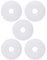 Be In Your Mind 5 arandelas de silicona blanca con base de válvula de descarga de inodoro, arandelas transparentes OE AH0007100R compatibles con válvulas dobles Roca de 68 x 16 mm
