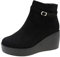 Stivali Scarpe Donna Invernali Stivaletti Morbidi Tacco Basso Morbidi e Confortevoli con Tacco a Zeppa Stivaletti Corti alla Caviglia Giardinaggio Boots Comodi Stivali da Passeggio