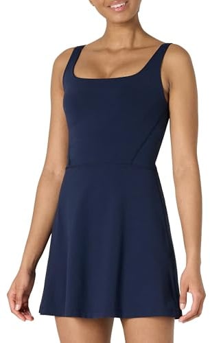 Amazon Essentials Vestido de Tenis Deportivo FormFlex, Largo y Suave Mujer