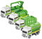 Vaguelly 4pezzi Garbage Truck Toys Veicoli Sanitation Per Giocattoli Friction-power Per Compleanni e Sicuri Piccole Mani