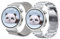 NEMUALL Correa Compatible con Huawei Watch GT5/GT4 41mm Metal Banda, Acero Inoxidable Malla Pulseras de Repuesto para Hombre Mujer, Plata