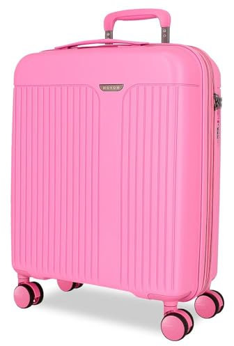 Movom Valise de Cabine Rose 40 x 55 x 20 cm Rigide 2,8 kg Fermeture TSA Polypropylène 2,8 kg 44 LExtensible Bagage à Main, Rose, Talla única, Valise Cabine