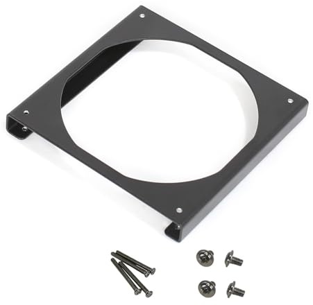 Yjcnelcr Mounting Bracket for 12cm Fan Mount 15mm Height Holder PC Cooling Case Internal Fan Holder