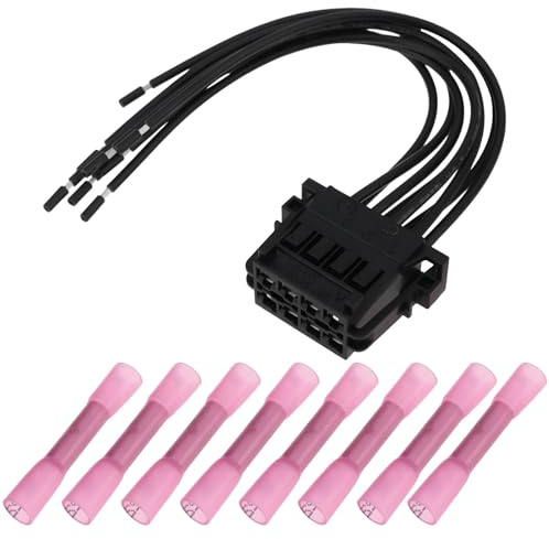 ECSiNG 8-poliger Reparaturstecker-Kabelbaum für Auto-Rückleuchten 12527519956 Kompatibel mit BMW 3er E46