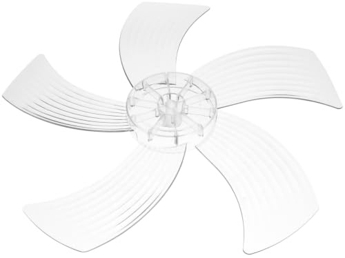 Cabilock Ventilatorflügel-Ersatz 5 Blätter für Stand- und Tischventilatoren | Ventilatorflügel Ersatz, 5 Blatt Design aus weißem Kunststoff, Für Stand- und Tischventilatoren