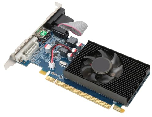 Gsycle A M D HD 6450 2GB DDR3 64-bit Graphics Card, PCI Express 3.0 x16 Low Profile for Office Desktop PC & Multimedia