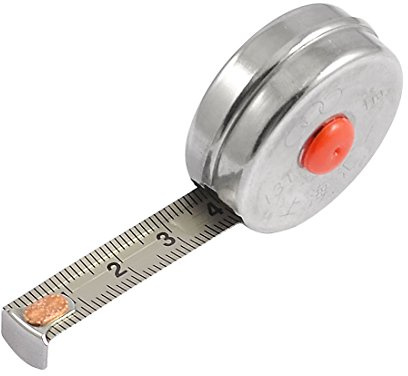 sourcingmap 1 m x 10 mm Règle en acier rétractable Ruban métrique outil de mesure