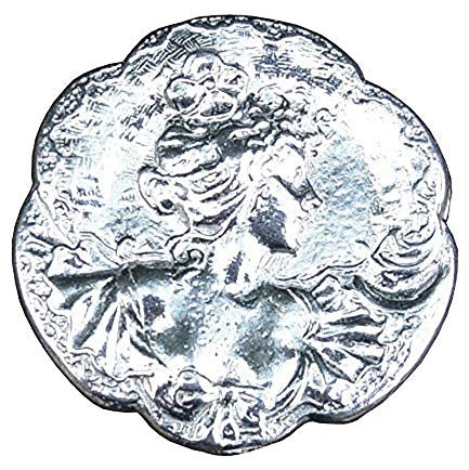 Broche Art Nouveau en Etain Fin - Fabrication Francaise