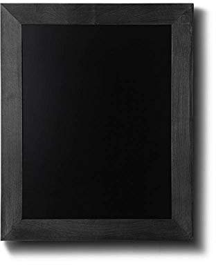 Kreidetafel Holz, flacher Rahmen, schwarz, 30x40