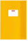 10 Heftumschläge / Hefthüllen / DIN A5 / Baststruktur / Farbe: gelb