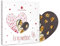 CHOCOLISSIMO - Liebes Geschenk aus Schokolade - Schoko Herz Zartbitter mit Walnüssen - Jahrestag, Geburtstag, Muttertag, Valentinstag Geschenke für Frauen und Männer, Partner, Freund, Freundin