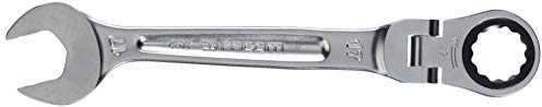 FACOM 467BF.17 Clé Mixte à Cliquet articulées métrique, Argent, 17 mm