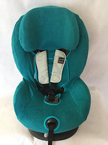 Sommerbezug Schonbezug Frottee für HTS Besafe iZi Comfort X3 Combi X4 Kid X2 Plus Frottee 100% Baumwolle petrol