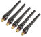 TIG Back Cap Kit - WIG Schweißbrenner Lange Mittlere Kurze Rückkappe 57Y02 57Y03 57Y04 für WP-17 18 26 TIg Schweißbrenner(5pcs57Y02 （lungo）)