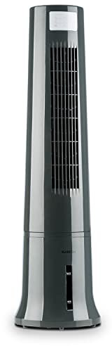 Klarstein Aire Acondicionado 4 en 1, Climatizador de Aire 65 W con Ventilador, Humidificador, Purificador e Ionizador, 2x Packs de Hielo, Tanque de Agua 8L y con Mando a Distancia