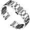 BINLUN Stainless Steel Watch Straps Thick Heavy Metal Watch Bracelets Polished Matte Brushed Finish Watch Bands Replacement for Men Women with Butterfly Clasp(Polished Silver, 24mm)