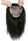 Susanki Haarteile aus 100 % Echthaar, Kronenaufsatz für Frauen mit dünner werdendem Haar, 15,2 x 17 cm, Seiden-Topper mit Clip, 25,4 cm, Dunkelbraun