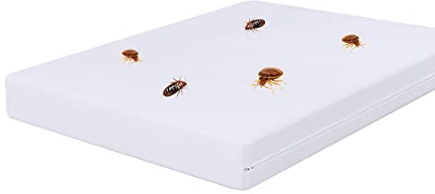 IMFAA Rivestimento completamente con cerniera, anti insetti, anallergico e completamente impermeabile, coprimaterasso super king con cerniera (super king (182 x 200 + 40 cm)